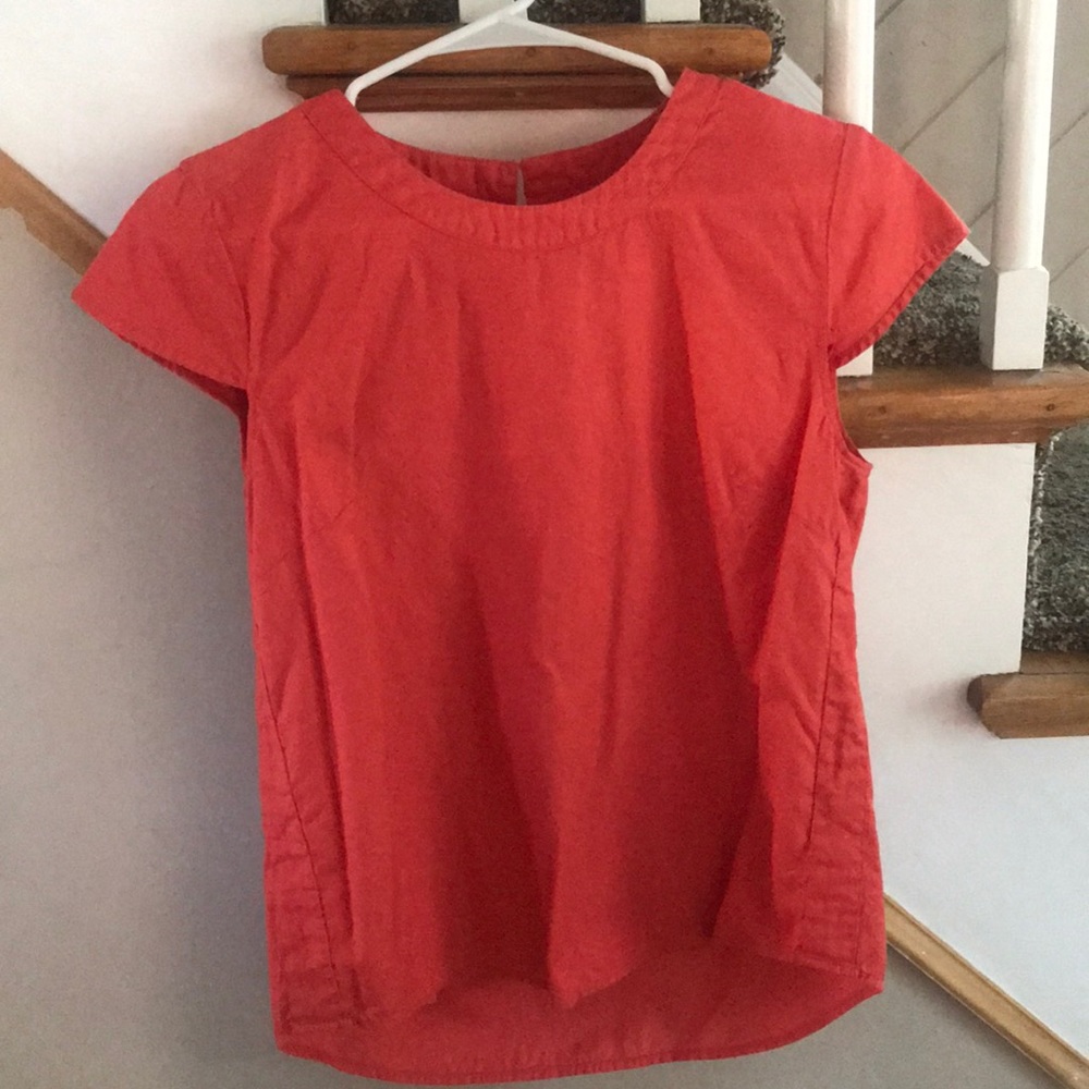 JCrew coral shirt